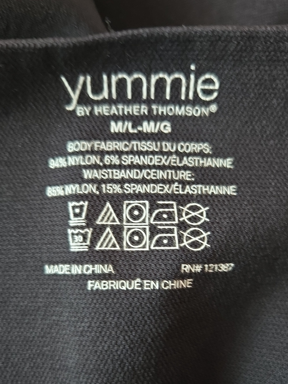 Yummie Black High-Waist Leggings - Picture 6 of 7